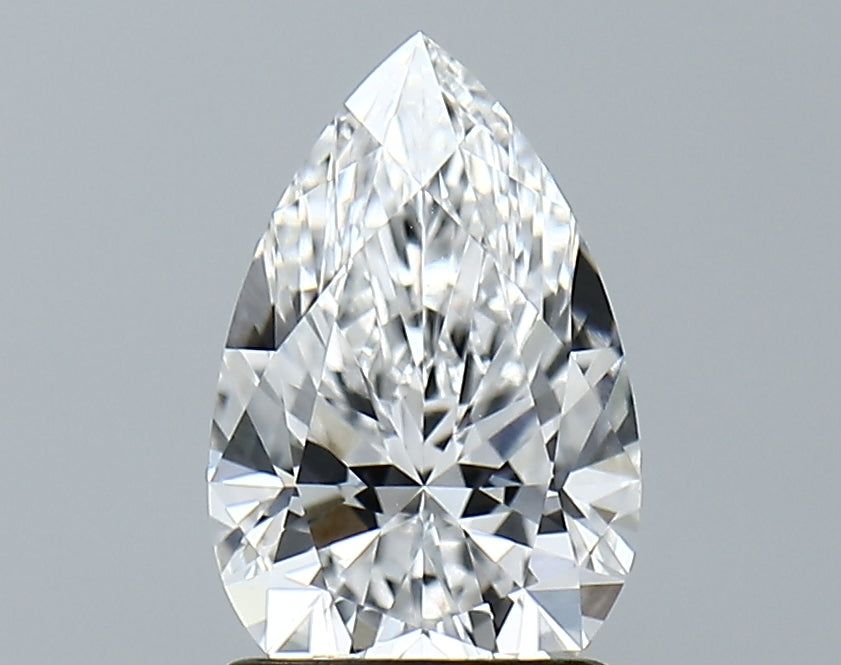 Lab-Grown 1.56 Carat Pear Shape Diamond color D Clarity VVS2 With GIA Certificate, precious stones, engagement diamonds