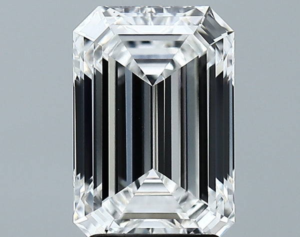 Lab-Grown 3.11 Carat Emerald Cut Diamond color E Clarity VVS2, precious stones, engagement diamonds