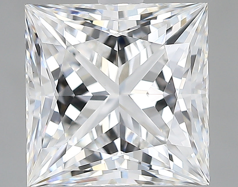 Lab-Grown 3.20 Carat Princess Cut Diamond color E Clarity VVS2, precious stones, engagement diamonds