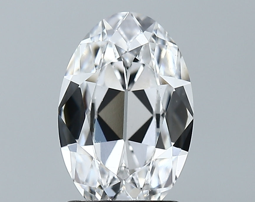 Lab-Grown 2.11 Carat Antique Oval Shape Diamond color D Clarity VS1 With GIA Certificate, precious stones, engagement diamonds