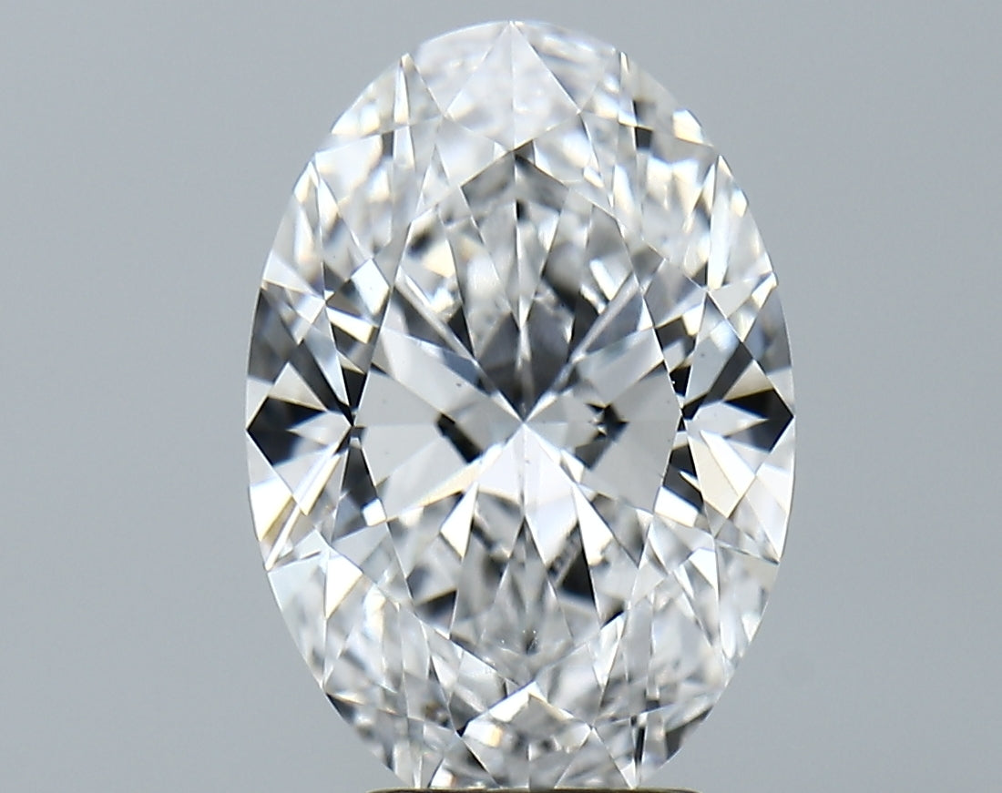 Lab-Grown 4.02 Carat Oval Shape Diamond color D Clarity VS1, precious stones, engagement diamonds