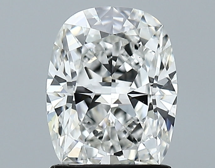 Lab-Grown 1.51 Carat Cushion Modified Brilliant Cut Diamond color E Clarity VVS2, precious stones, engagement diamonds