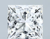 Lab-Grown 1.80 Carat Princess Cut Diamond color E Clarity VS1 With GIA Certificate, precious stones, engagement diamonds