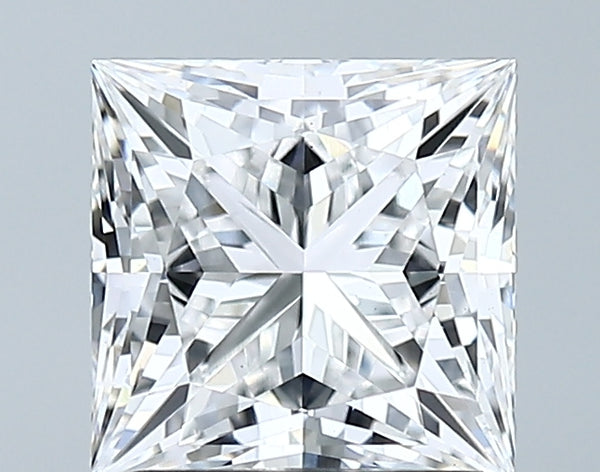 Lab-Grown 1.80 Carat Princess Cut Diamond color E Clarity VS1 With GIA Certificate, precious stones, engagement diamonds