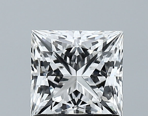 Lab-Grown 1.35 Carat Princess Cut Diamond color E Clarity VVS2 With GIA Certificate, precious stones, engagement diamonds