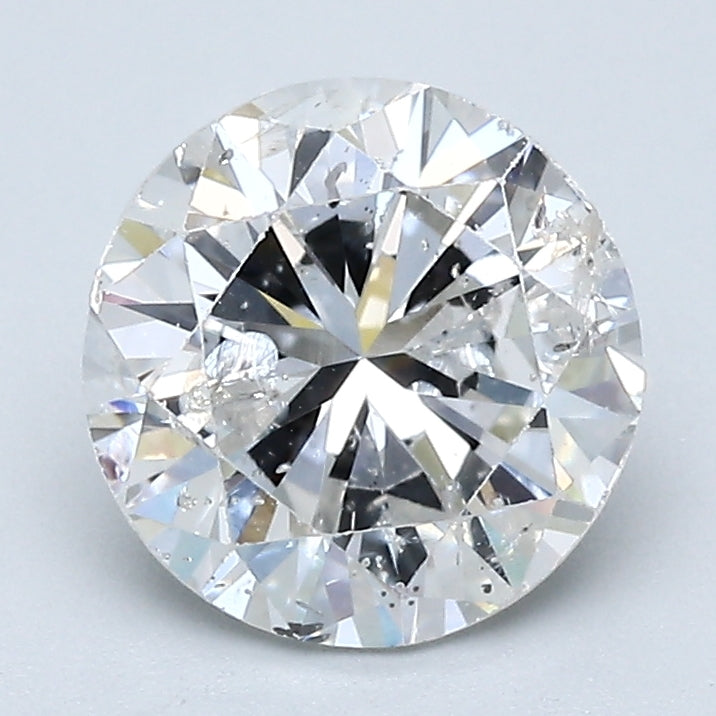 2.01 Carat Round Brilliant Natural Mined Diamond F Color I2 Clarity With GIA Certificate, natural diamonds, precious stones, engagement diamonds