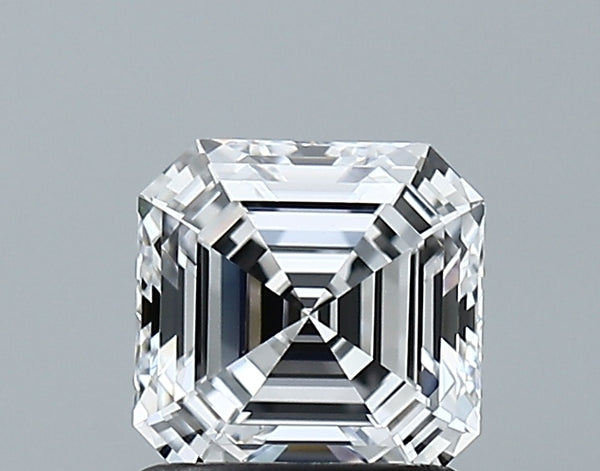 Lab-Grown 1.09 Carat Asscher Cut Diamond color E Clarity VS1, precious stones, engagement diamonds