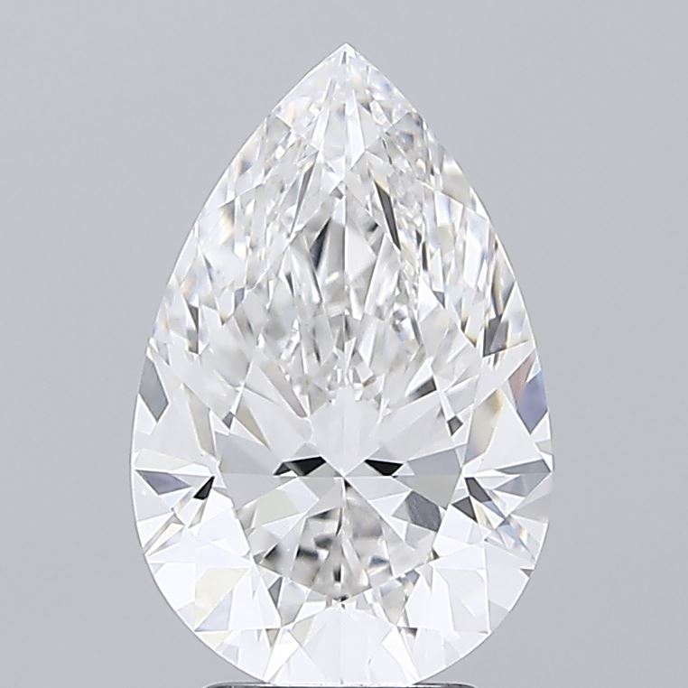 Lab-Grown 3.27 Carat Pear Shape Diamond color F Clarity VS1 With GIA Certificate, precious stones, engagement diamonds