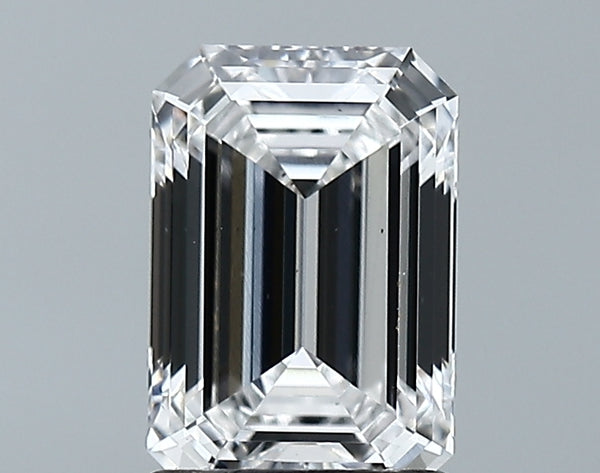 Lab-Grown 1.79 Carat Emerald Cut Diamond color E Clarity SI1 With GIA Certificate, precious stones, engagement diamonds