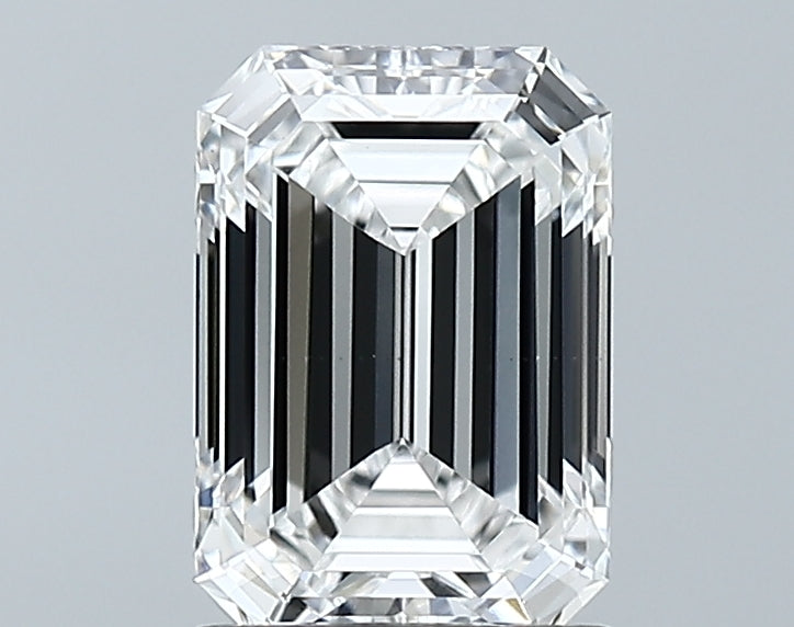 Lab-Grown 1.61 Carat Emerald Cut Diamond color E Clarity VS2 With GIA Certificate, precious stones, engagement diamonds