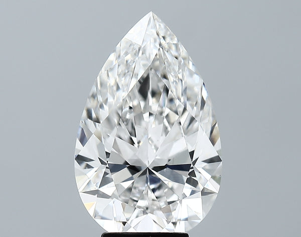 Lab-Grown 5.52 Carat Pear Shape Diamond color F Clarity VS1 With GIA Certificate, precious stones, engagement diamonds