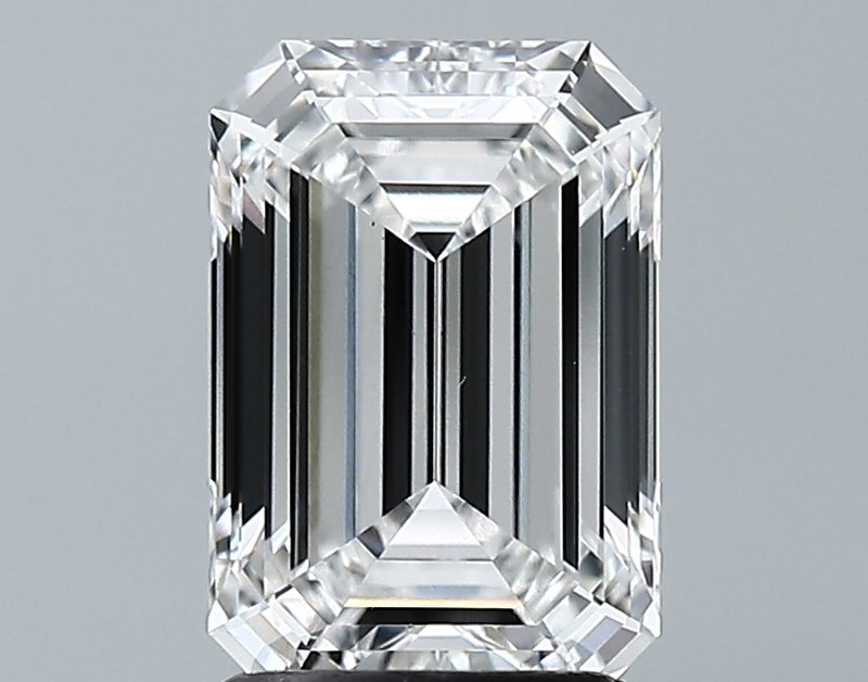 Lab-Grown 2.14 Carat Emerald Cut Diamond color E Clarity VS1 With GIA Certificate, precious stones, engagement diamonds