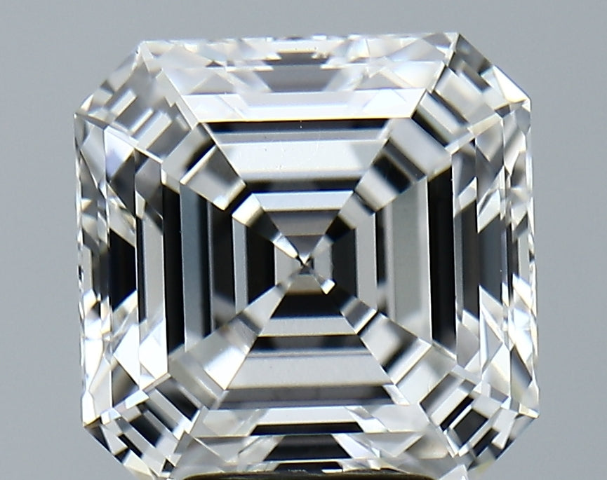Lab-Grown 5.14 Carat Asscher Cut Diamond color E Clarity VVS2, precious stones, engagement diamonds
