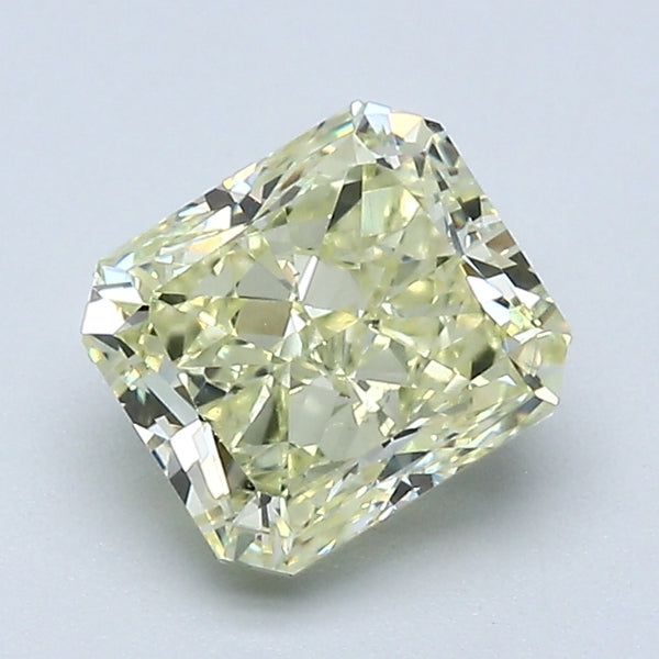 1.57 Carat Radiant Cut Diamond color Fancy Light  Yellow Clarity VS1, natural diamonds, precious stones, engagement diamonds