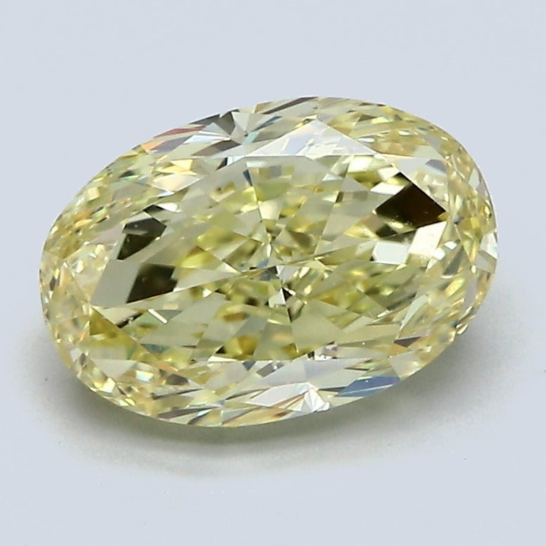 2.53 Carat Oval Shape Natural Mined Diamond Fancy  Yellow Color VVS1 Clarity With GIA Certificate, natural diamonds, precious stones, engagement diamonds