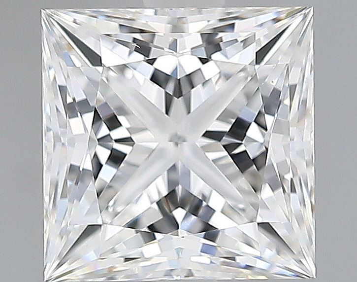 Lab-Grown 2.10 Carat Princess Cut Diamond color E Clarity VVS1, precious stones, engagement diamonds