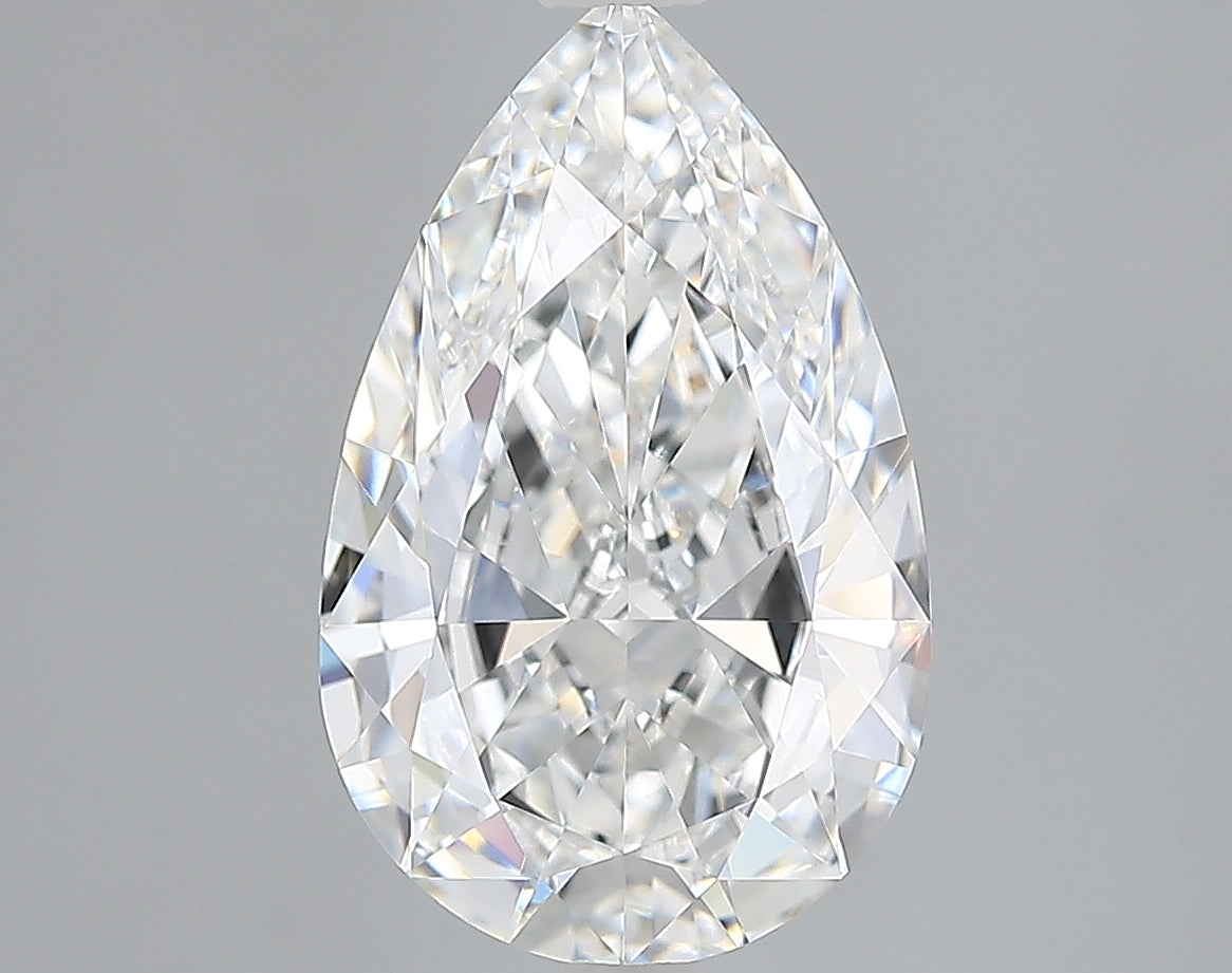 Lab-Grown 2.07 Carat Pear Shape Diamond color E Clarity VVS2, precious stones, engagement diamonds