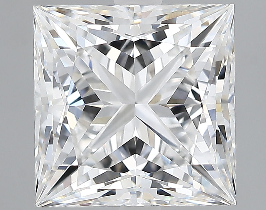 Lab-Grown 4.04 Carat Princess Cut Diamond color E Clarity VVS2, precious stones, engagement diamonds