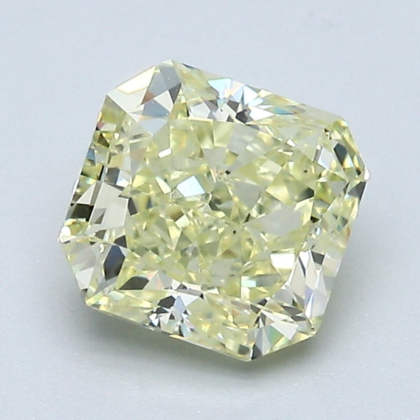 1.55 Carat Radiant Cut Natural Mined Diamond Fancy Light  Yellow Color VS1 Clarity With GIA Certificate, natural diamonds, precious stones, engagement diamonds