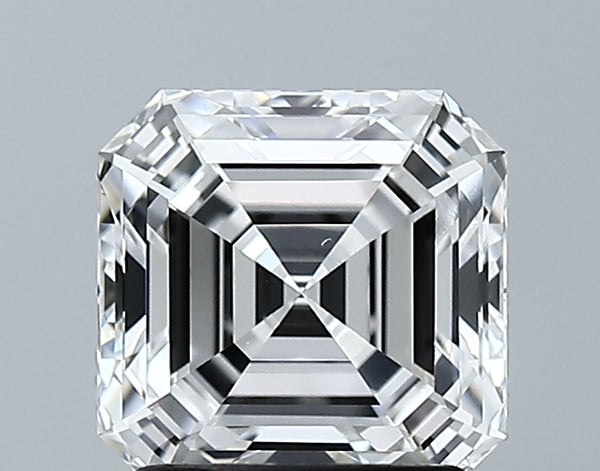 Lab-Grown 1.91 Carat Asscher Cut Diamond color E Clarity VVS1 With GIA Certificate, precious stones, engagement diamonds