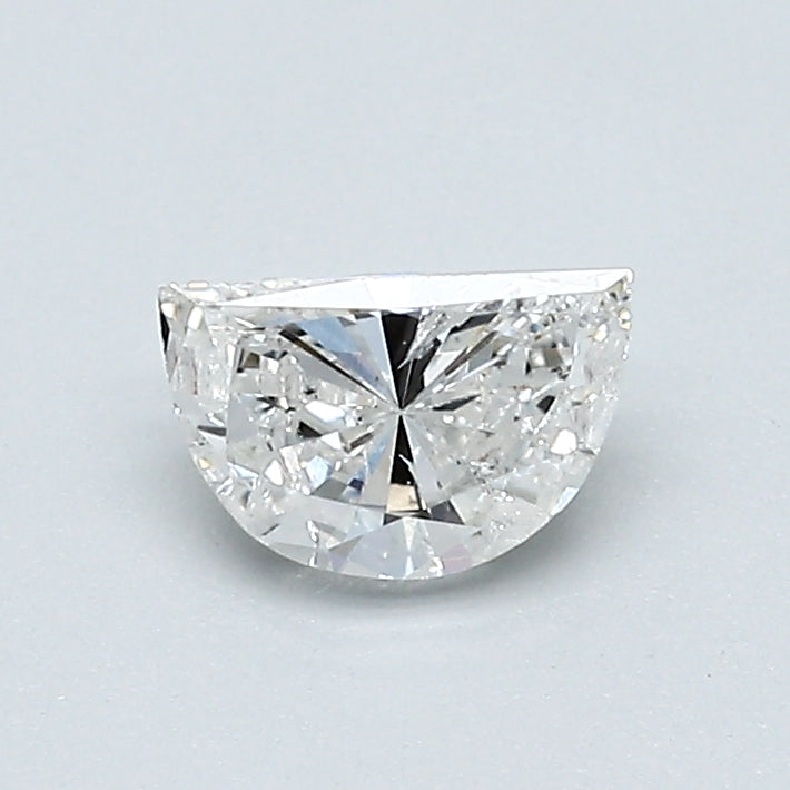 0.53 Carat Half Moon Shape Natural Mined Diamond G Color I2 Clarity With GIA Certificate, natural diamonds, precious stones, engagement diamonds