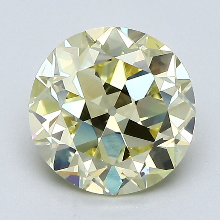 1.95 Carat Old European Cut Engagement Natural Mined Diamond Fancy  Yellow Color SI1 Clarity With GIA Certificate, natural diamonds, precious stones, engagement diamonds