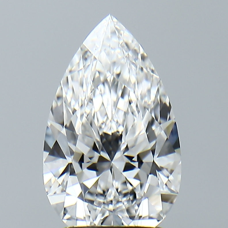 Lab-Grown 2.17 Carat Pear Shape Diamond color E Clarity VVS2, precious stones, engagement diamonds