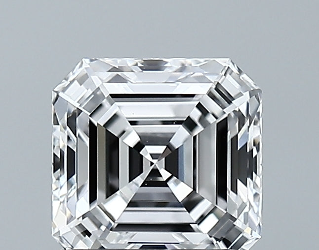 Lab-Grown 1.45 Carat Asscher Cut Diamond color D Clarity VVS2 With GIA Certificate, precious stones, engagement diamonds