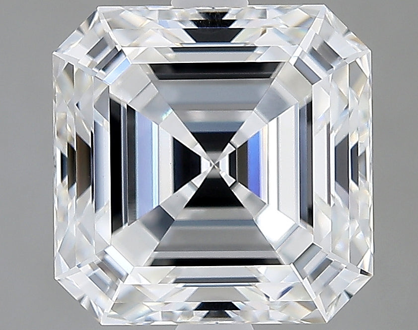 Lab-Grown 3.13 Carat Asscher Cut Diamond color E Clarity VVS2, precious stones, engagement diamonds