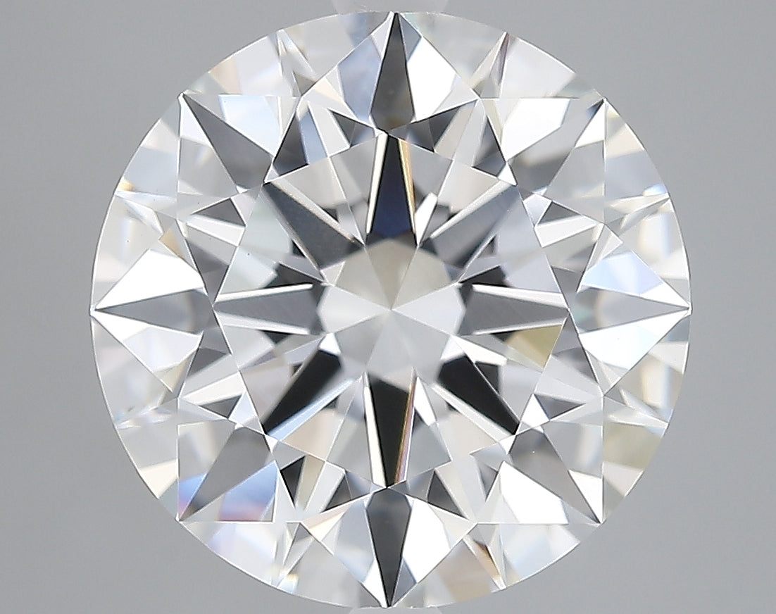 Lab-Grown 4.79 Carat Round Brilliant Diamond color E Clarity VVS2, precious stones, engagement diamonds