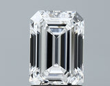 Lab-Grown 1.91 Carat Emerald Cut Diamond color D Clarity VVS2, precious stones, engagement diamonds