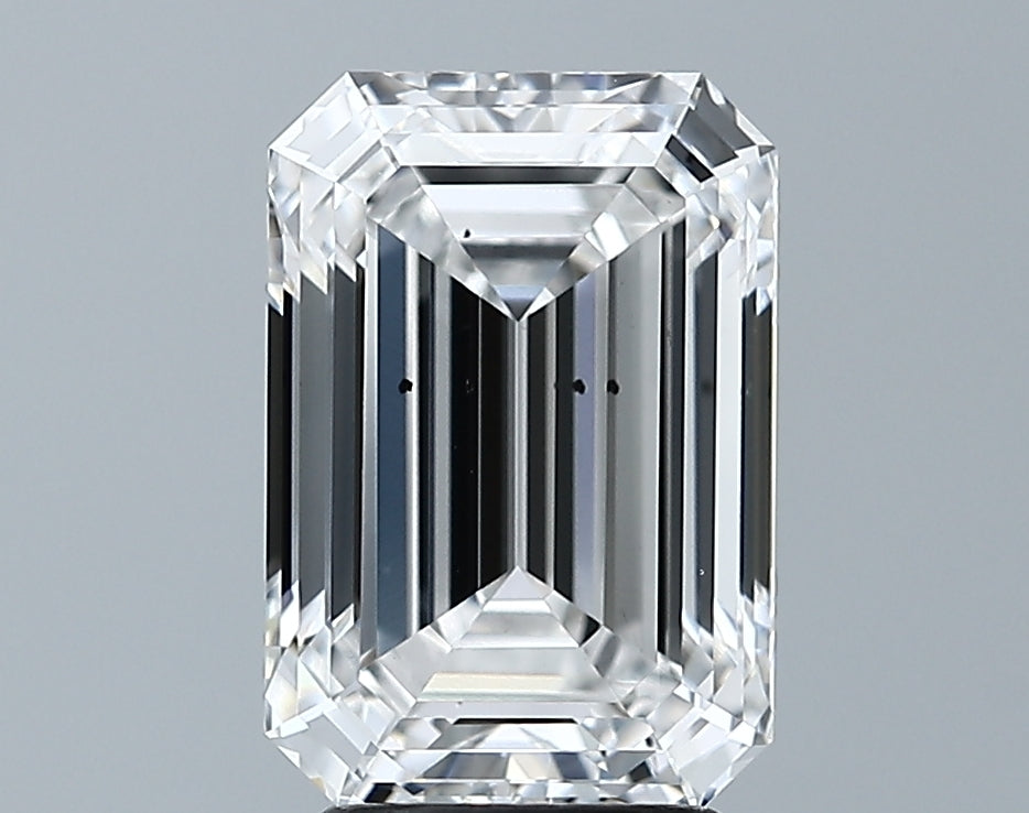 Lab-Grown 3.20 Carat Emerald Cut Diamond color E Clarity SI2 With GIA Certificate, precious stones, engagement diamonds
