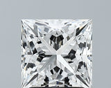 Lab-Grown 1.71 Carat Princess Cut Diamond color E Clarity VS1 With GIA Certificate, precious stones, engagement diamonds