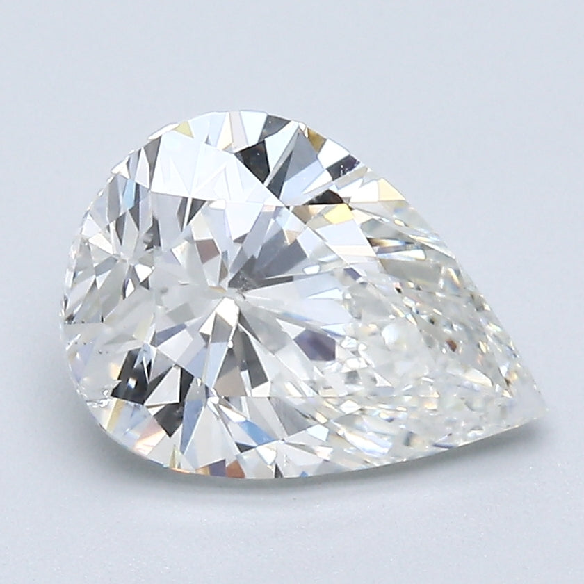 2.13 Carat Pear Shape Natural Mined Diamond H Color SI2 Clarity With GIA Certificate, natural diamonds, precious stones, engagement diamonds