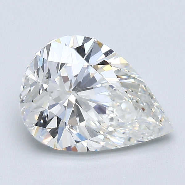 2.13 Carat Pear Shape Natural Mined Diamond H Color SI2 Clarity With GIA Certificate, natural diamonds, precious stones, engagement diamonds