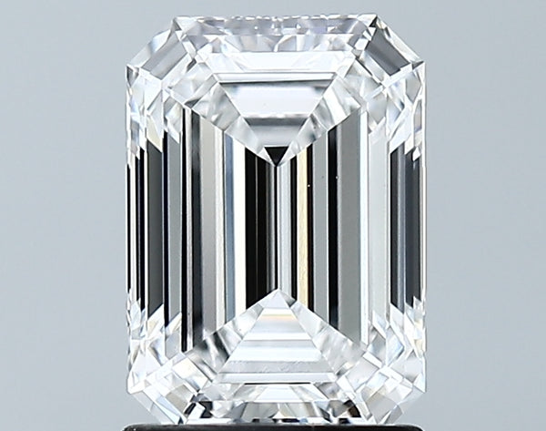 Lab-Grown 1.73 Carat Emerald Cut Diamond color D Clarity VVS2 With GIA Certificate, precious stones, engagement diamonds