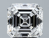 Lab-Grown 2.52 Carat Asscher Cut Diamond color E Clarity VS2 With GIA Certificate, precious stones, engagement diamonds