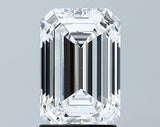 Lab-Grown 2.09 Carat Emerald Cut Diamond color D Clarity VS2 With GIA Certificate, precious stones, engagement diamonds