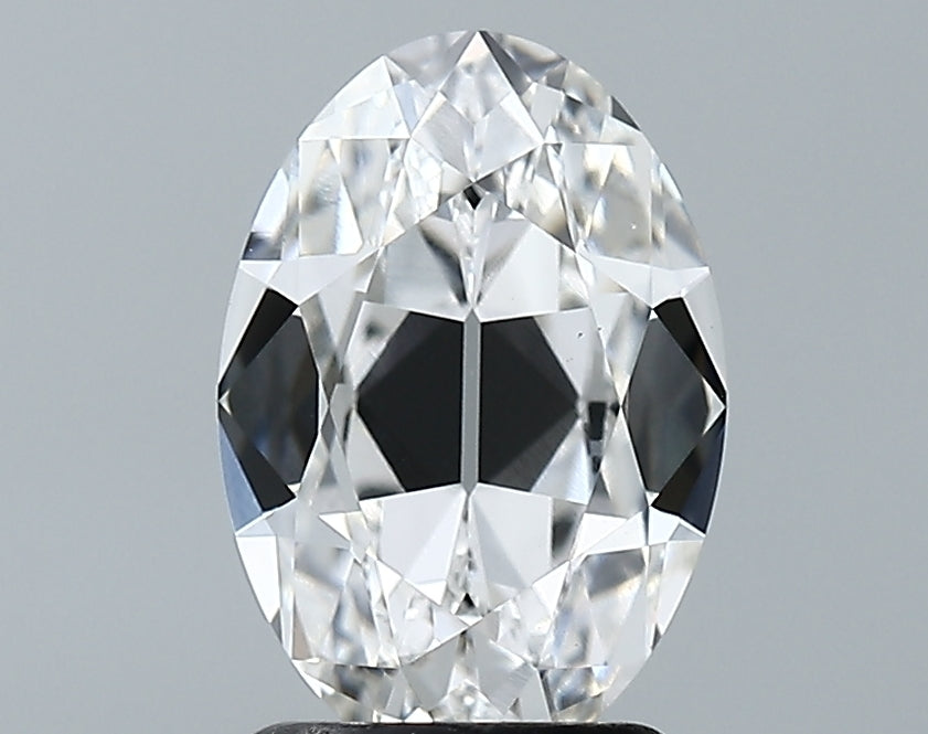 Lab-Grown 2.04 Carat Antique Oval Shape Diamond color F Clarity VS1 With GIA Certificate, precious stones, engagement diamonds