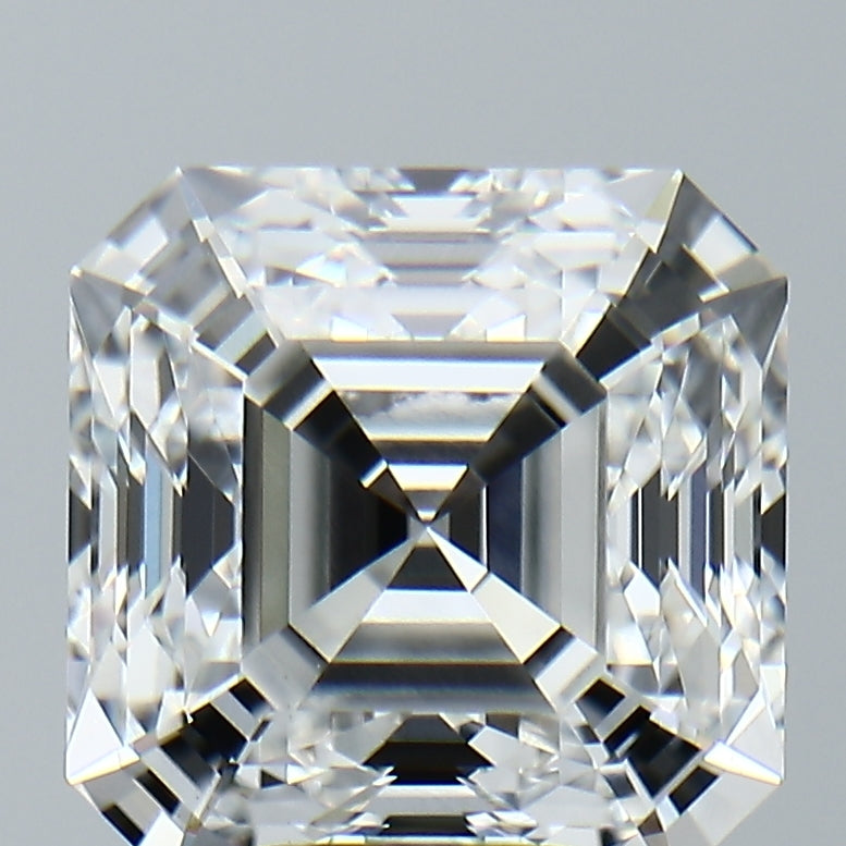 Lab-Grown 5.52 Carat Asscher Cut Diamond color F Clarity VVS2, precious stones, engagement diamonds
