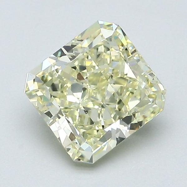 1.57 Carat Radiant Cut Natural Mined Diamond Fancy Light  Yellow Color VS2 Clarity With GIA Certificate, natural diamonds, precious stones, engagement diamonds