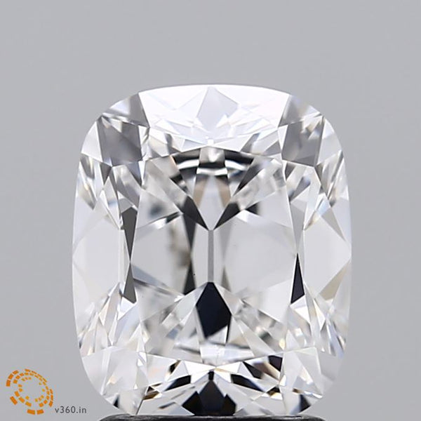 Lab-Grown 2.11 Carat Antique Cushion Cut Diamond color E Clarity VS2 With GIA Certificate, precious stones, engagement diamonds