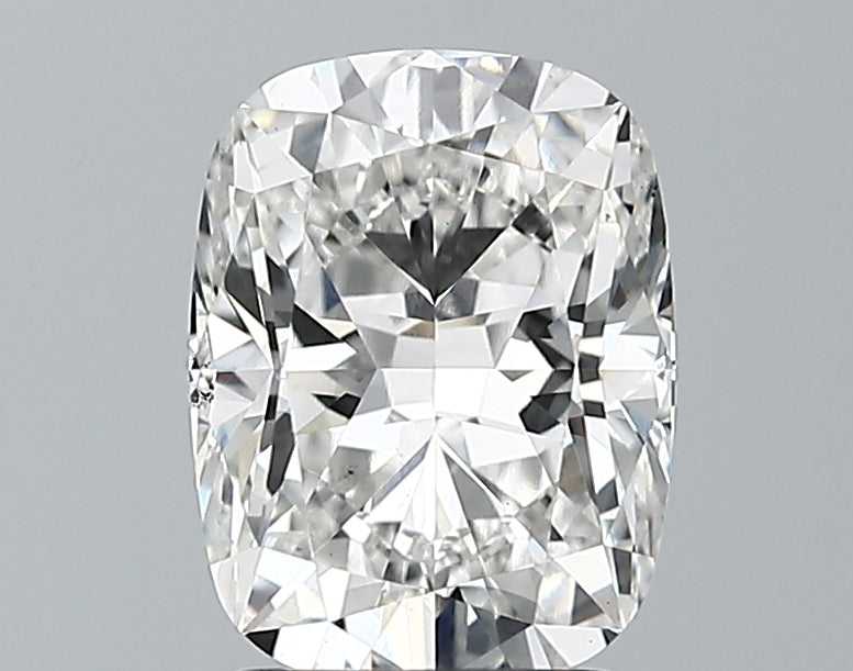 Lab-Grown 2.01 Carat Cushion Modified Brilliant Cut Diamond color F Clarity VS2 With GIA Certificate, precious stones, engagement diamonds