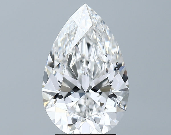 Lab-Grown 3.15 Carat Pear Shape Diamond color F Clarity VVS2 With GIA Certificate, precious stones, engagement diamonds