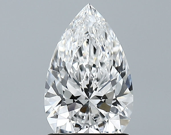 Lab-Grown 1.36 Carat Pear Shape Diamond color E Clarity VVS2 With GIA Certificate, precious stones, engagement diamonds