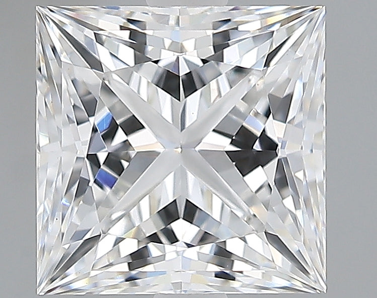 Lab-Grown 2.39 Carat Princess Cut Diamond color E Clarity VVS2, precious stones, engagement diamonds