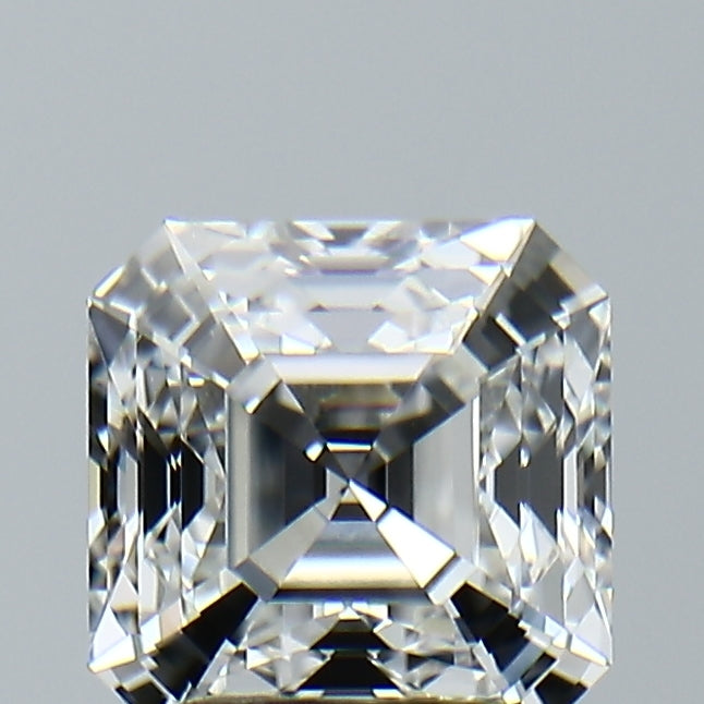 Lab-Grown 2.12 Carat Asscher Cut Diamond color F Clarity VVS2, precious stones, engagement diamonds