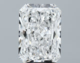 Lab-Grown 2.82 Carat Radiant Cut Diamond color D Clarity VVS2 With GIA Certificate, precious stones, engagement diamonds