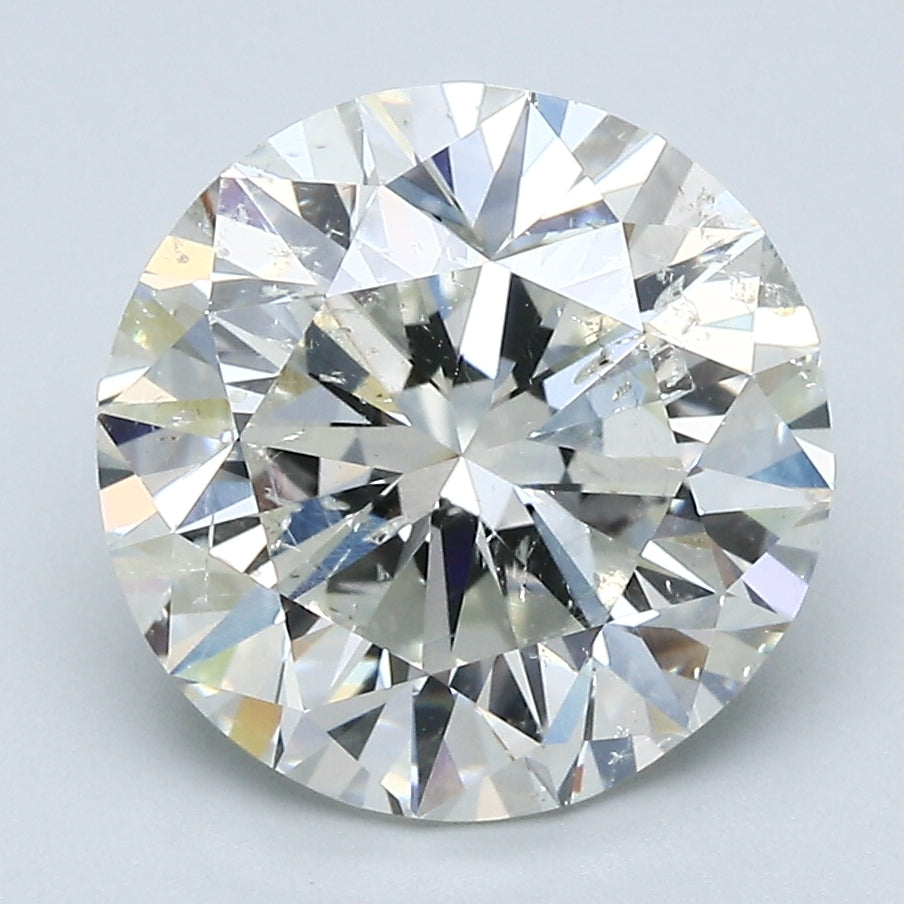 5.07 Carat Round Brilliant Natural Mined Diamond J Color I1 Clarity With GIA Certificate, natural diamonds, precious stones, engagement diamonds