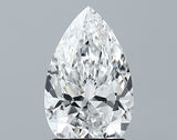 Lab-Grown 1.81 Carat Pear Shape Diamond color E Clarity VVS1 With GIA Certificate, precious stones, engagement diamonds